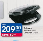 Safeway Stainless Steel Sandwich Maker-Each