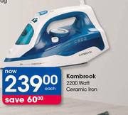 Kmabrook 2200 Watt Ceramic Iron-Each