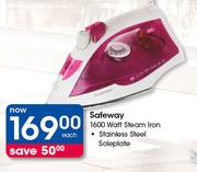 Safeway 1600 Watt Steam Iron -Each