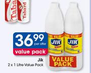 Jik Bleach Value Pack-2 x 1Ltr Per Offer
