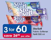 Sta Soft Fabric Softener Refill-3 x 500ml