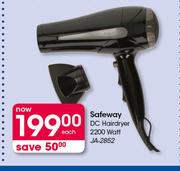Safeway DC Hairdryer 2200 Watt JA-2852-Each
