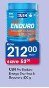 USN Pro Enduro Energy, Stamina & Recovery-400g Each