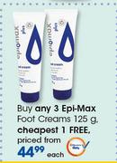 Epi-Max Foot Creams-125g Each