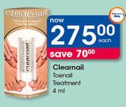 Clearnail Toenail Treatment-4ml Each