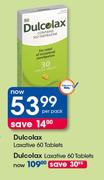 Dulcolax Laxative-60 Tablets Per Pack