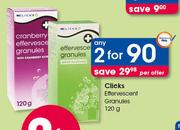 Clicks Effervescent Granules-2x120g Per Offer 