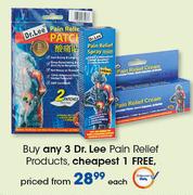 Dr. Lee Pain Relief Products-Each
