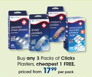Clicks Plasters-Per Pack