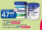 Iceman Herbal Cooling Gel With Arnica-500ml Each