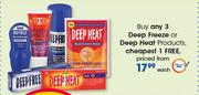 Deep Freeze Or Deep Heat Products-Each