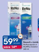 Bausch + Lomb Multipurpose Or Multiplus Solution-240ml Per Pack