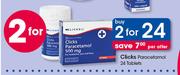 Clicks Paracetamol 24 Tablets-For 2 Packs