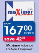 Maximor Advance For Men-4 Capsules Per Pack