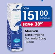Sterimar Nasal Hygiene Sea Water Spray-100ml Per Pack