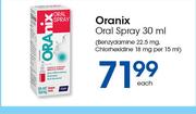 Oranix Oral Spray-30ml Each