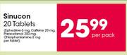 Sinucon 20 Tablets-Per Pack