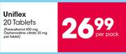 Uniflex 20 Tablets-Per Pack