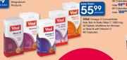 Vital Omega 3 Concentrate Hair, Skin & Nails, Maxi C 1000mg-30 Tablets Per Pack