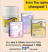Clicks Essential Fatty Acid Products-Per Pack