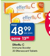 Efferflu C Immune Booster-20 Effervescent Tablets Per Pack