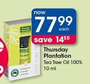Thursday Plantation Tea Tree Oil 100%-10ml Each
