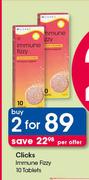 Clicks Immune Fizzy-2x10 Tablets Per Offer