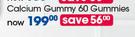 GNC Calcium Gummy-60 Gummies Per Pack
