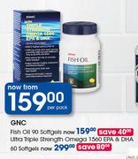 GNC Fish Oil-90 Softgels Per Pack