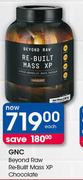 GNC Beyond Raw Re-Built Mass XP Chocolate-Each