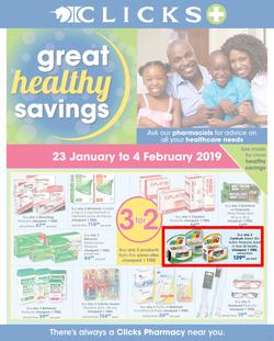 Clicks : Great Family Savings (23 Jan - 4 Feb 2019), page 19