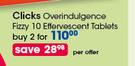 Clicks Overindulgence Fizzy 10 Effervescent Tablets-For 2