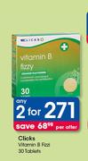 Clicks Vitamin B Fizzi 30 Tablets-For 2