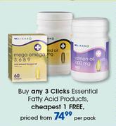 Clicks Essential Fatty Acid Products-Per Pack