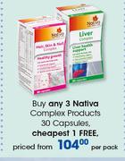 Nativa Complex Products 30 Capsules-Per Pack