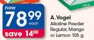 A.Vogel Alkaline Powder Regular, Mango Or Lemon-105g Each