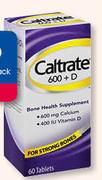 Caltrate 600 + D 30 Tablets-Per Pack