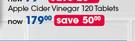 GNC Super Foods Apple Cider Vinegar 120 Tablets-Each