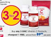 GNC Vitamin Products-Per Pack