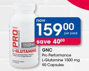 GNC Pro Performance L-Glutamine 1500 mg 90 Capsules-Per Pack
