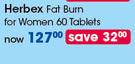 Herbex Fat Burn For Women-60 Tablets Each