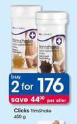Clicks Trimshake-2x450g Per Offer