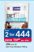 USN Low Gl Diet Fuel Ultralean-2x900g Per Offer