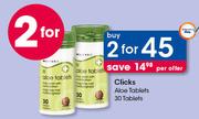 Clicks Aloe Tablets-2x30 Tablets Per Offer