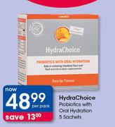 HydraChoice Probiotics With Oral Hydration-5 Sachets Per Pack