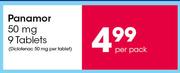 Panamor 50mg-9 Tablets Per Pack