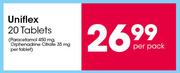 Uniflex-20 Tablets Per Pack