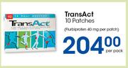 TransAct-10 Patches Per Pack 