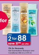 Oh So Heavenly Hair Scentsations Shampoo And Conditioner 350ml Or 375ml-For Any 2