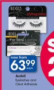 Ardell Eyelashes And Clear Adhesive-Each